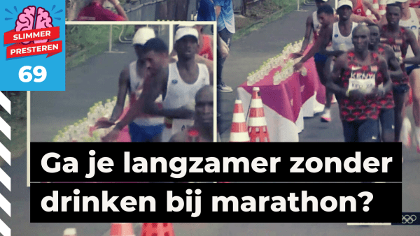 drinken tijdens hardloop race